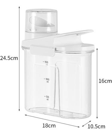 Generic Clear Laundry Dispenser with Scale for Home Organization M - Buy Online on GoSupps.com