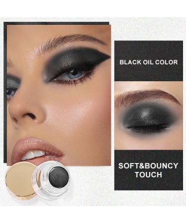  LOPHE LOPHE Long-Lasting Black Eyeshadow - High Pigmentation Water Resistant Metallic Eyeshadow - Shimmering Smudge-Proof Glitter Effect - Vegan - Cruelty-Free - 5g - Buy Online on GoSupps.com