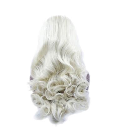 BGHJUE 24-Inch Natural Looking Long Wavy Synthetic Hair Lace Front Wig for Women - Heat Resistant Fiber Side Parting (Color: Photo Color) - Buy Online on GoSupps.com