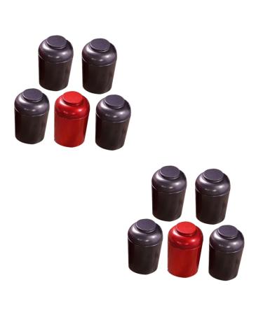 MAGICLULU 10 Pcs 1 Tinplate Tea Cans Portable Sealed Cans Travel Tea Container Tin Can Household