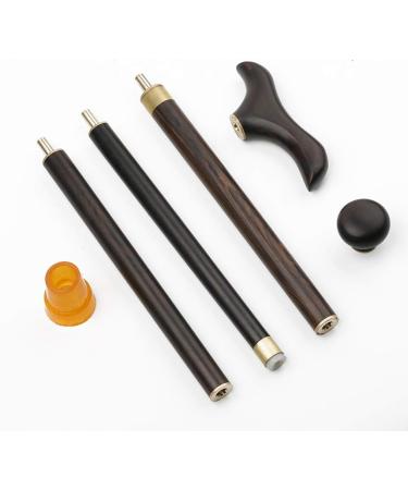 Mahogany Cane Solid Anti-Slip Wooden Three-Section Carved Crutch for Men and Women Crutches Hello - Buy Online on GoSupps.com