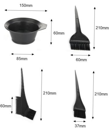 Housoutil 4 Sets Hair Dyeing Tools Reusable Hair Dye Tools Hair Dyeing Bowl Tools Cat Ears Sequin Hair Dye Board Diamond Tips Lash Cup Hair Coloring Bowl Four Piece Set Baking Oil - Buy Online on GoSupps.com