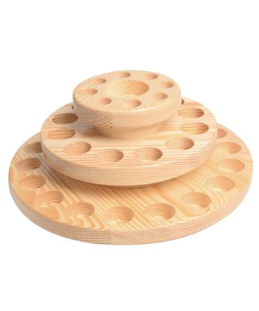 QAKILW 3 Tier Wooden Essential Oil Box Round Rotating Essential Oil Display Stand 39 Compartments Organizer for Home Decor - Buy Online on GoSupps.com