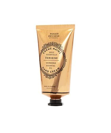Panier des Sens Verbena Hand Cream - Moisturizing Lotion for Dry Cracked Hands - Shea Butter & Olive Oil - 97% Natural Ingredients - 2.6floz/75ml - Made in France - Buy Online on GoSupps.com