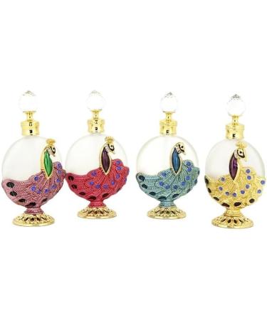 Perfume Bottle Empty Frosted Glass Essential Oil Bottle Refillable Empty Jewelry Decoration Crystal Bottle (Size : Red Little Peacock) - Buy Online on GoSupps.com
