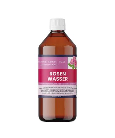 Nakobe Organic rose water 500 ml 2 x 250 ml 100 pure rose Damascena hydrolate for face hair and DIY cosmetics organic rose water