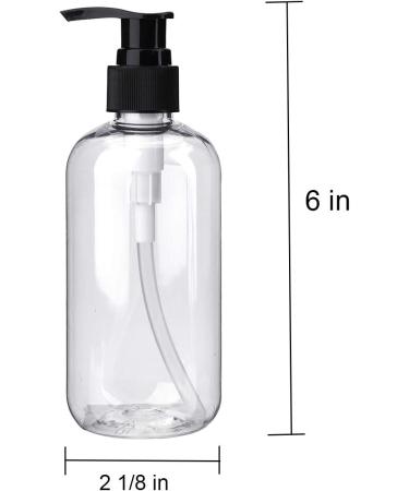 Bekith 16 Pack 8oz Empty Lotion Bottles with Pumps - Clear Plastic Containers for Hand Soap, Body Wash, and Creams - Buy Online on GoSupps.com