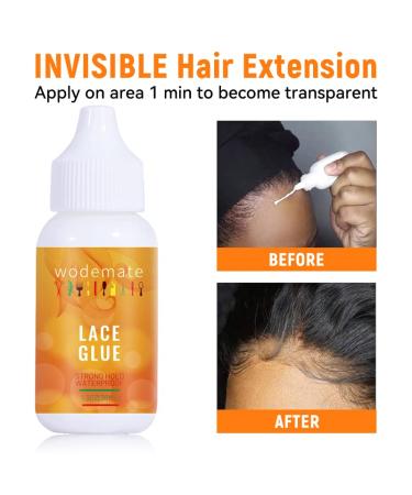 Strong Hold Adhesive Hair Glue for Lace Wigs - Waterproof & Invisible Bonding 30ML - Buy Online on GoSupps.com