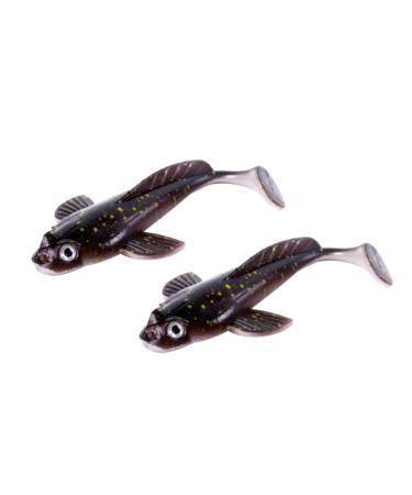 Kisangel 4pcs Worms Freshwater Rubber Saltwater Bait Fake Fishing for Mini G Artificial Cm Fish