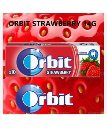 6 Packs Wrigley's Orbit Strawberry Sugar Free Chewing Gum Helps keep Teeth Clean And Mouth Fresh - Buy Online on GoSupps.com