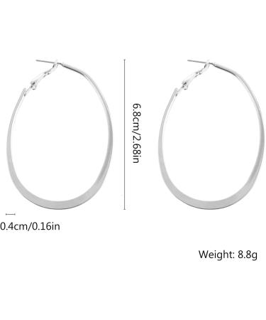 Feylie Minimalist Round Creole Earrings | Fashionable Punk Ear Studs & Statement Jewelry Gift - Buy Online on GoSupps.com