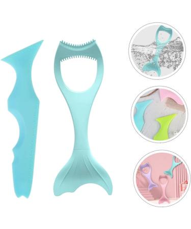 WOONEKY Make Up Stencils 2pcs Heated Lash Curler Silicone Eyeliner Make up Aid Masks Spoon Make up Aid Tools Ruler Usb 15x5.7cm - Buy Online on GoSupps.com