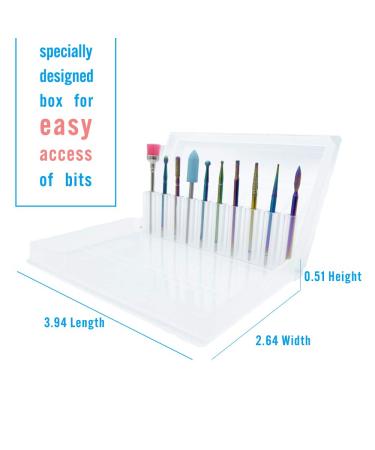 20Pcs Russian Cuticle Drill Bit Set - Diamond Nail Drill Bits for Acrylic Nails, Gel Removal, Cuticle Cleaning - 3/32 Inch Nail Efile Bits - Buy Online on GoSupps.com