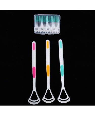Verdant Touch Coated Tongue Scraps Interdental Brush Set - 6-Pack Oral Care Kit for Deep Cleaning Tooth Stains - Buy Online on GoSupps.com