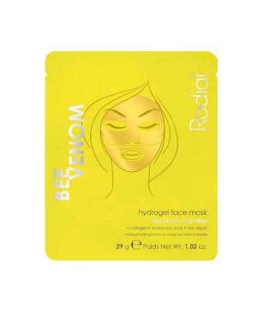 Rodial Bee Venom Hydrogel Face Mask - Premium Gold Jelly Mask for All Skin Types - Plumping Smoothing Rejuvenating - Ethically Sourced Bee Venom Triple HA for Hydration Fine Lines & Wrinkles