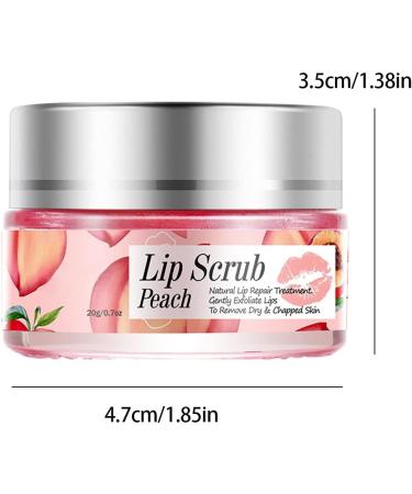  RainbowBeauty Nighttime Lip Balm Moisturizing Exfoliating Cream Sleep Peaches Peach Moisturizer Effectively Removes Dead Skin from Lips - Buy Online on GoSupps.com