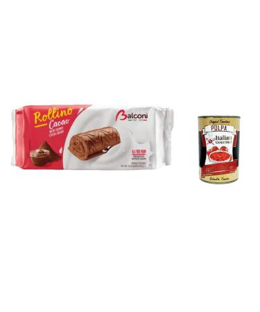 Balconi Rollino Cacao Set of 3 rolls of 222 g + Italian gourmet pulp 400 g