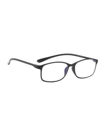 PROFLEX BluOptix Blue Light Blocking lightweight flexible scratch resistant unisex (mens + womens) computer screen technology reading glasses +0.0 +1.0 +1.5 +2.0 +2.5 +3.0 +3.5 +4.0 Black 2.0 Dioptres