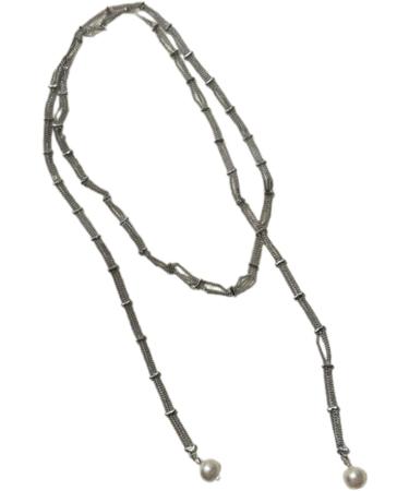 Oralgo Vintage Double-Layer Necklace with Imitation Pearl Fringes - Trendy & Elegant Fashion Accessory - Buy Online on GoSupps.com