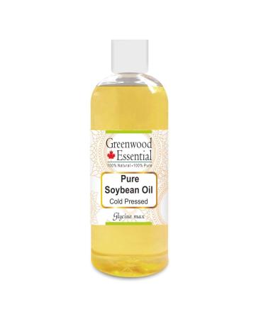 Greenwood Essential Pure Soybean Oil (Glycine max) Pure Therapeutic Grade Cold Pressed 200ml (6.76 oz)