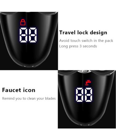 5 in 1 Electric Head Shaver for Men - USB Rechargeable Razor with LED Display Nose Hair Trimmer & Facial Cleansing Brush - Buy Online on GoSupps.com
