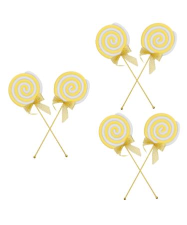 TOPBATHY 6 Pcs Lollipop Props Kids Room Decor Party Candy Decoration Kids Candy Xmas Tree Hanging Candy Simulated Lollipop Fake Lollipop Model Toy Diy Lollipops Hang up Plastic Child Mint
