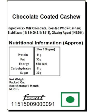 Jaiccha Ghasitaram Diwali Gifts Chocolate - Chocolate Coated Cashews 100 GMS and Rasins 100 GMS with 2 T-Lites - Buy Online on GoSupps.com