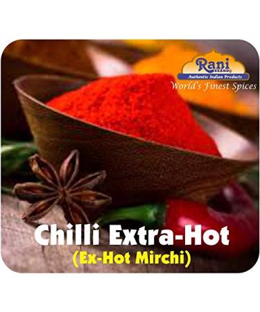 Rani Extra Hot Chilli Powder 16oz - All Natural, Vegan, Gluten-Friendly | Indian Spice in 454g PET Jar - Buy Online on GoSupps.com