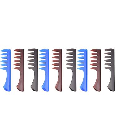 9 PCS Detangling Hair Comb Hair Salon Comb Barber men comb Hair Styling Tools Barber Male Combs Hair Brush Kit Fork Comb hair comb for men Hairdressing Accessories set man big back Mx3pcs As Shownx3pcs