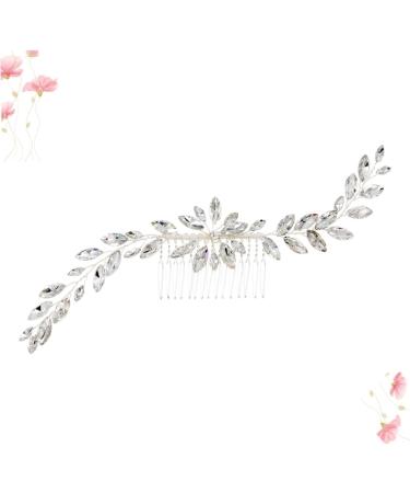 DOITOOL Wedding Hair Barrette Bridal Hair Comb Rhinestone Barrettes Jewelry Hair Comb Bridal Headpiece Wedding Headpiece Crystal Hair Comb Tiara Rhinestones Accessories Bride - Buy Online on GoSupps.com