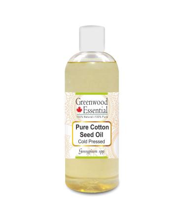 Greenwood Essential Pure Cotton Seed Oil (Gossypium spp.) Pure Therapeutic Grade Cold Pressed 200ml (6.76 oz)