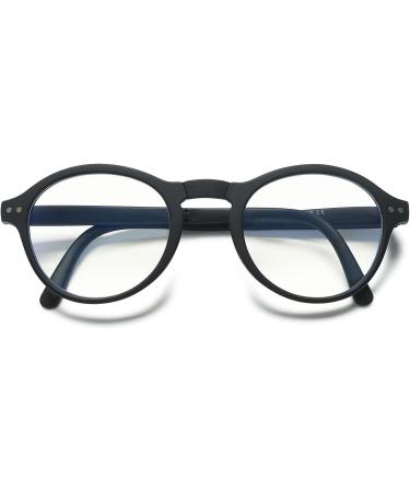 Koosufa Foldable Anti Blue Light Round Reading Glasses for Men & Women - Lightweight Feather Hinges - Buy Online on GoSupps.com