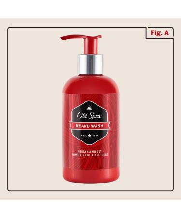 Old Spice Beard Wash Shampoo for Men 7.6 fl oz - Gentle Cleansing Formula - Buy Online on GoSupps.com