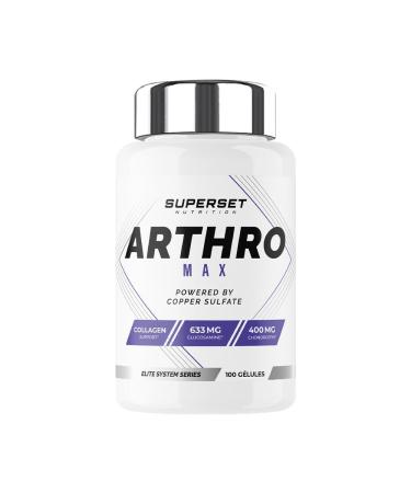 Superset Nutrition - Arthro Max (100 caps) - 633 mg de Glucosamine et 400 mg de Chondro tine - Soutient la sant de tes articulations