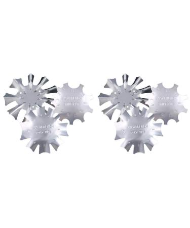 Beaupretty Nail Art Manicure Edge Trimmer French Smile Line Cutter Acrylic Nail Cutter with 3 Size 6Pcs