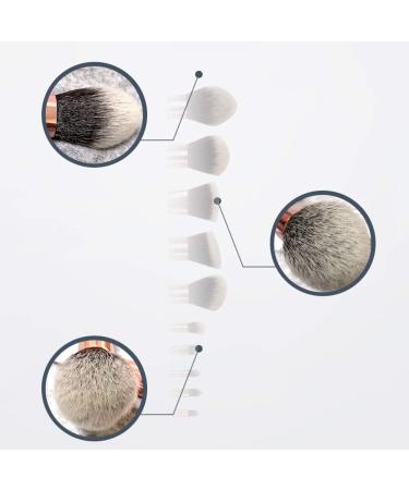 10 Piece Marble Makeup Brush Set with Holder | Advanced Synthetic Brushes for Foundation Powder Concealer & Eye Shadow - Color1 - Buy Online on GoSupps.com