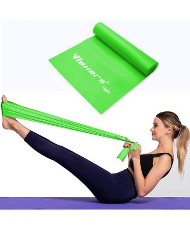 Resistance Bands Skin-Friendly Exercise Band 1.5 m Workout Resistance Bands for Women and Men Ideal for Leg Stretch Training Yoga Pilates Fitness Rehab Green
