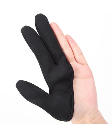 minkissy 1pc Hairdressing Three Finger Cover Hairdressing Finger Glove Hair Straightener Glove Tool Curling Wand Billiard Straightener Gloves Hair Dye Gloves Hairdressing Finger Cover Hand Black 11x10cm - Buy Online on GoSupps.com
