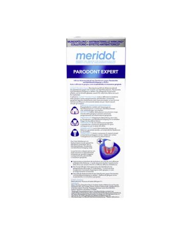 Meridol Mouth Rinse Parodont Expert 400ml - Antibacterial Gum Care for Periodontitis & Gum Health | Buy 3-Pack Online - Buy Online on GoSupps.com