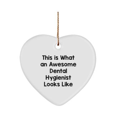 Dental Hygienist Heart Ornament Gifts from Family for Christmas This is What an Awesome Dental Hygienist Looks Like
