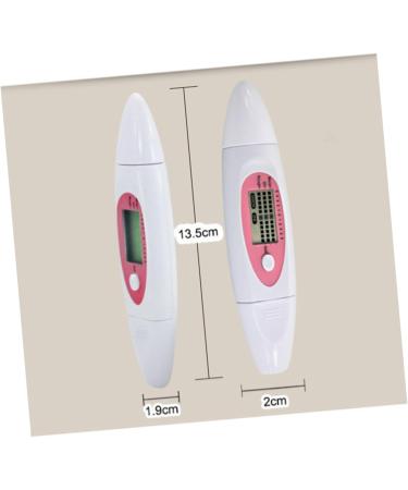 Uonlytech 2pcs 3 1 Digital Facial Water Oil Tester Facial Moisture Oil Meter Moisture Meter Grease Test Pen 13.5X2 CMx2pcs Pink+whitex2pcs - Buy Online on GoSupps.com