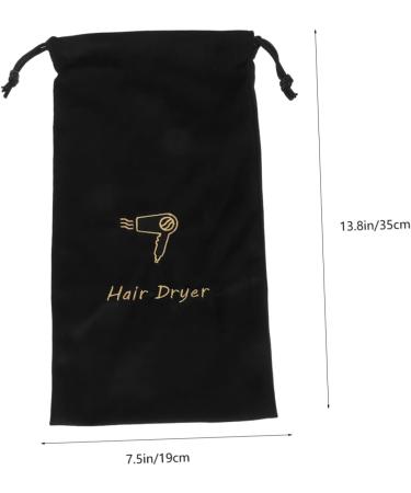 POPETPOP Hair Dryers Portable Hair Dryer Bags Hair Dryer Storage Bag Velvet Bag Travel Drawstring Wallet 35x19cm As Shown - Buy Online on GoSupps.com