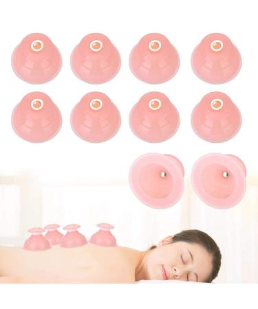 Cupping glass silicone cupping sports footpathers 10 pieces of silicone suction cups portable suction massage cup with promotion of blood circulation design for body stress relax spa health care