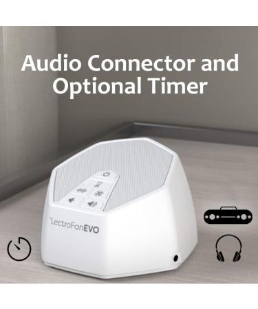 Adaptive Sound Technologies LectroFan EVO Sleep Sound Machine | Non-Looping 22 Fan & White Noise Variations with Ocean Sounds | Sleep Timer Included - Buy Online on GoSupps.com
