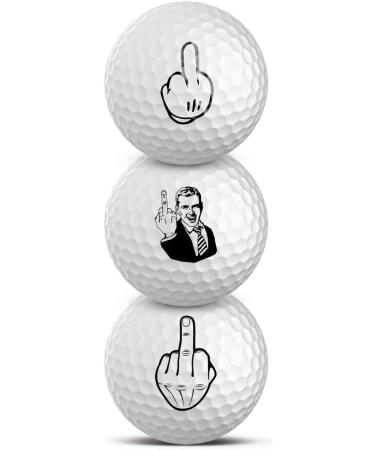 Callaway Golf Balls Pack of 3 - F-You Middle Finger Gift Idea | Chrome Soft Golf Gifts for Golfers - Buy Online on GoSupps.com