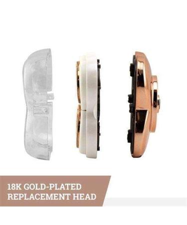 2Pcs Facial Hair Remover Replacement Heads for Finishing Touch Flawless Electric Legs Shaver - Rose Gold | Smooth Finish, Perfect Touch | With Cleaning Brush - Buy Online on GoSupps.com