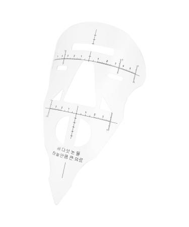 FRCOLOR 3 Pcs Threading Tool Eyebrow Tattooing Supplies Measure Tool Template The Brush Eyebrow Trimming