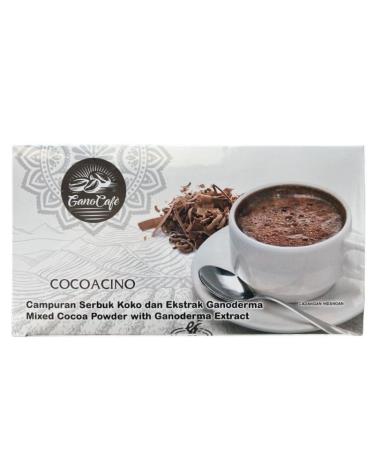 alibooster Gano Caf Cocoacino 15 Sachets of 23g Instant Chocolate with Ganoderma No Added Sugar For Children and Adults
