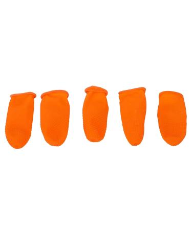 ASHATA Finger Cots - Disposable Latex Finger Protectors Large Non-Slip Wear-Resistant Covers 100 Pcs (2.6 x 0.8in) for Safe & Comfortable Use - International Shipping Available - Buy Online on GoSupps.com