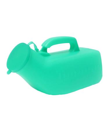 Pasuihcay Male urine bottle with lid autoclavable for travel camping patient 1.2L Green